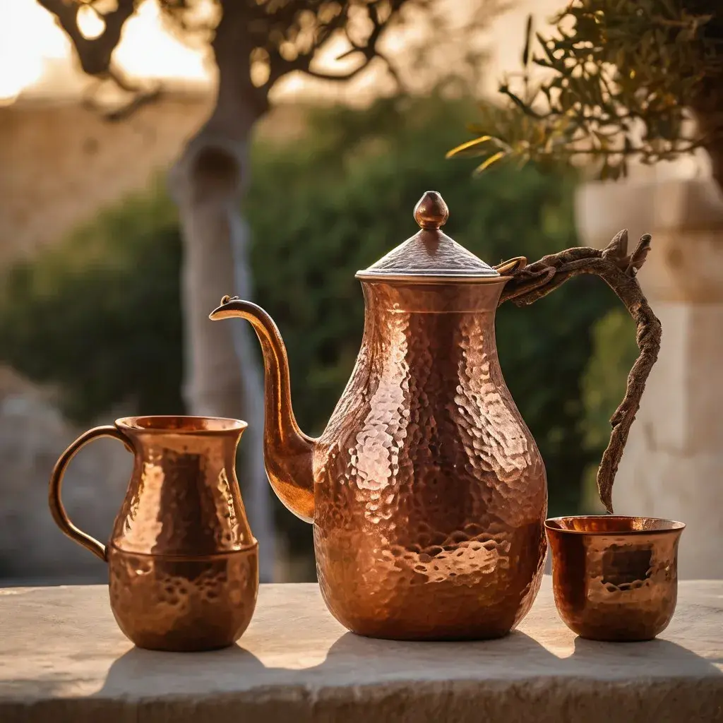 Copper coffee pot