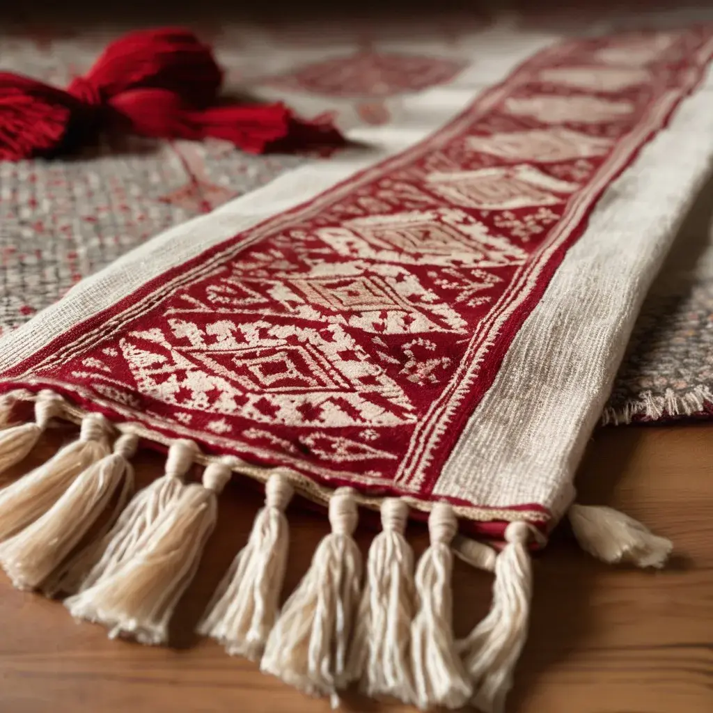 وشاح مطرّز