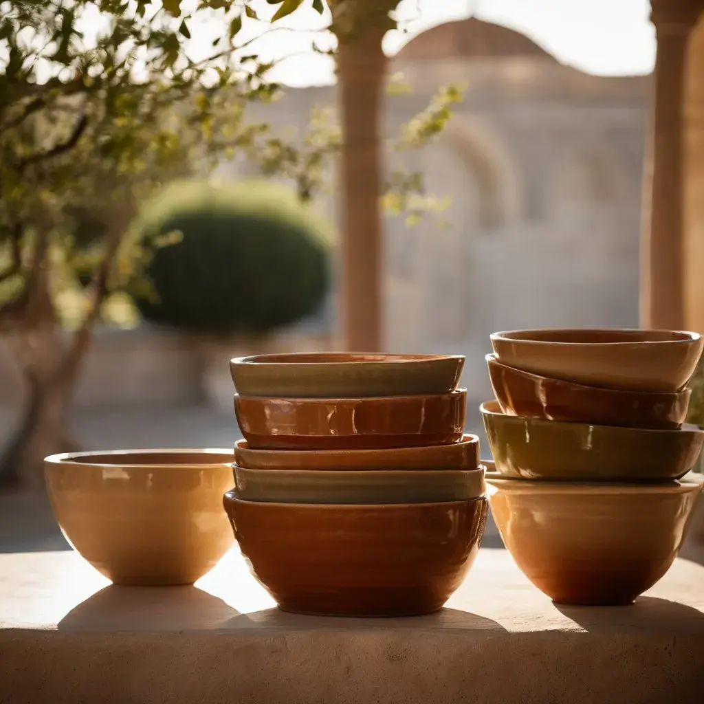 Glazed bowl set