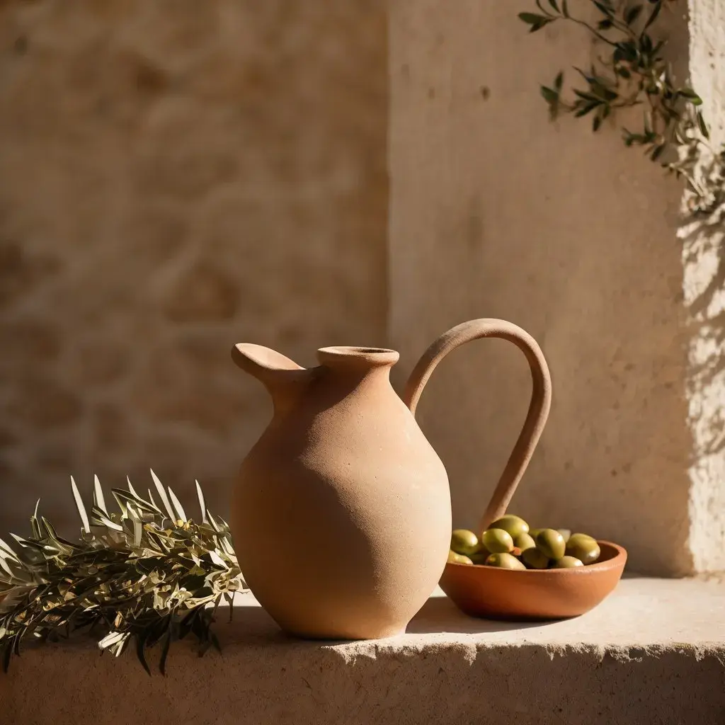 إبريق ماء من الفخار